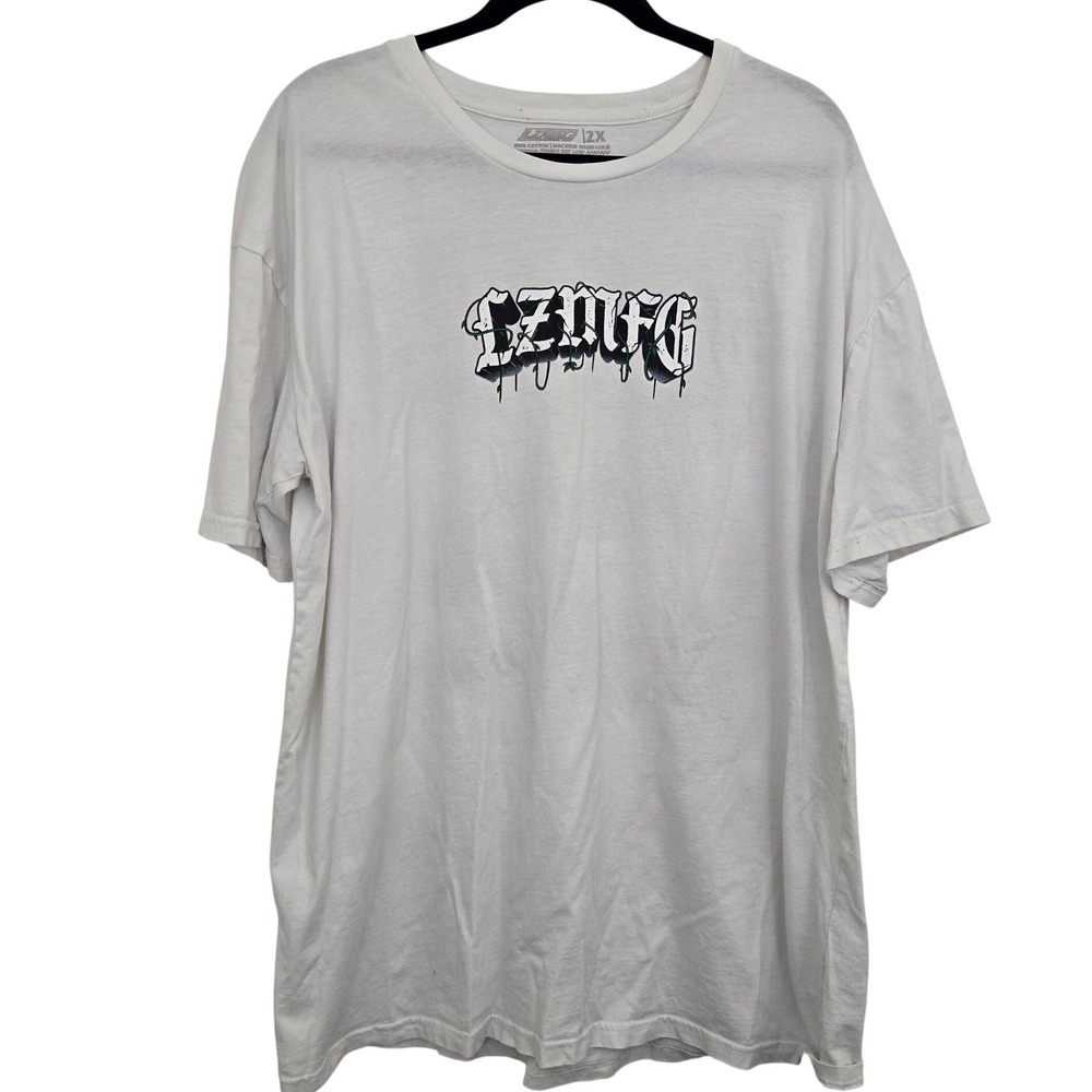 LZMFG Legends Never Die T Shirt Mens 2X White JDM Car Graphic Streetwear Adam LZ